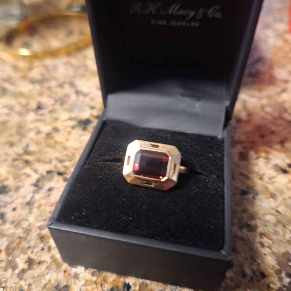 EFFY Collection 14k Gold, Garnet And Topaz Ring- Sz 7! - Picture 10 of 11
